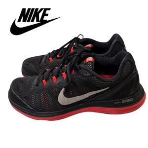 Nike Men’s Dual Fusion Run 3 Black Red 653596 003 Sneakers Trainers Size 7